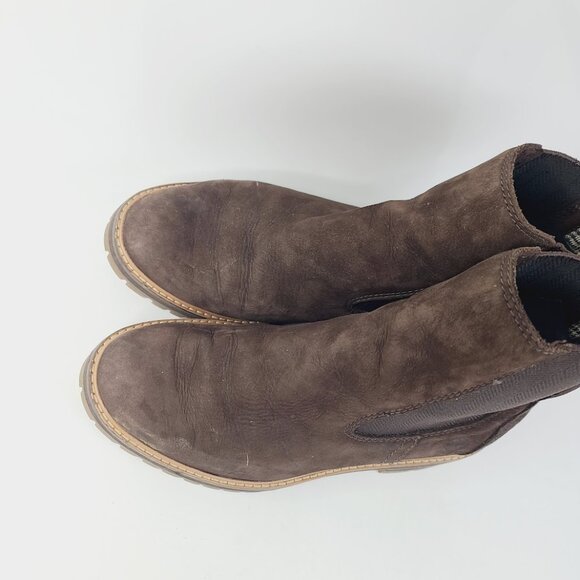 Timberland Women's Dark Brown Courmayeur Valley Ankle Chelsea Boots Size US 9.5 - Picture 3 of 7